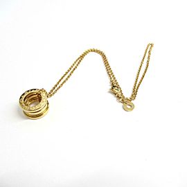 BVLGARI 18K Yellow gold B-zero1 necklace rcb-11