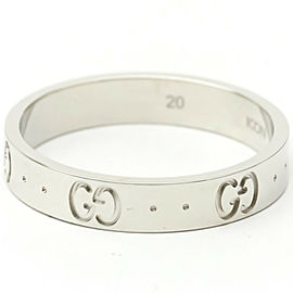 GUCCI 18K white Gold Icon Ring LXGoodsLE-56