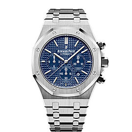 Audemars Piguet 26320ST.OO.1220ST.03 41MM Stainless Steel Royal Oak Chronograph Blue Dial (Watch Only)