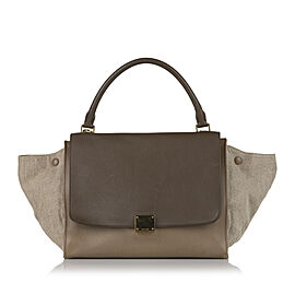 Celine Small Trapeze Leather Satchel