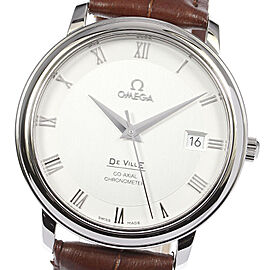 OMEGA De Ville Stainless Steel/leather Automatic Watch