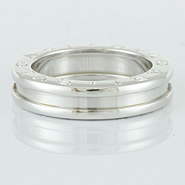 BVLGARI 18K white Gold Ring US 4.75 ,EU 49 LXKG-273