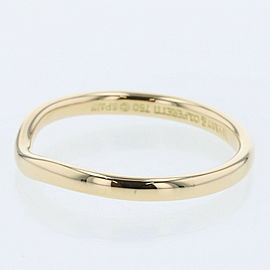 TIFFANY & Co 18k Yellow Gold Curved band Ring LXGBKT-1091