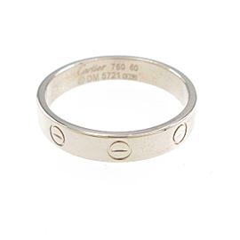 Cartier 18K white Gold Mini Love Ring LXGYMK-534