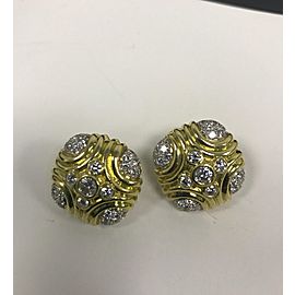 Gold and Diamond Earrings