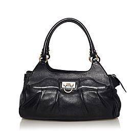 Ferragamo Gancini Leather Handbag