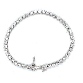 5.00 ct Round Brilliant Cut Tennis Bracelet in 14K White Gold