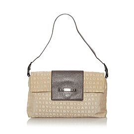 Bvlgari Logomania Canvas Shoulder Bag