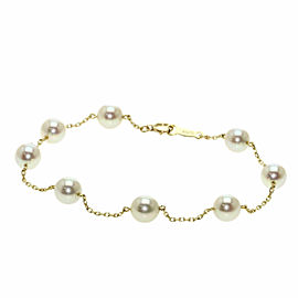 MIKIMOTO 18k/14K Yellow Gold Akoya Pearl Bracelet LXGQJ-1169