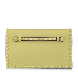 Valentino Rockstud Leather Clutch Bag