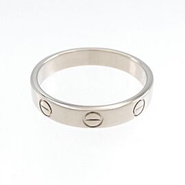 Cartier 18K white Gold Mini Love US 8 Ring E0757