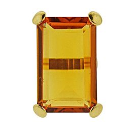 38.25 Carat Citrine Gold Ring