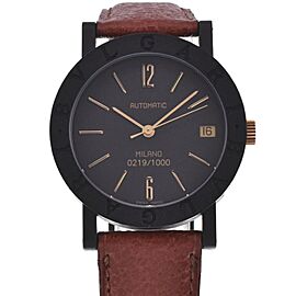 BVLGARI Bvlgari carbon/leather Automatic Watch LXGH-143