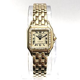 CARTIER PANTHERE 18K Yellow Gold ~0.4TCW DIAMOND Watch