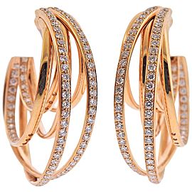 De Grisogono Allegra Diamond Rose Gold Earrings