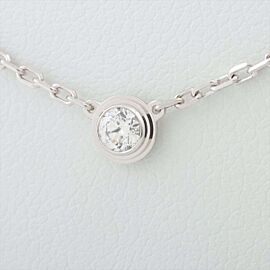 Cartier 18K white gold d'Amour SM Diamond Necklace SKYJN-453