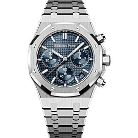 Audemars Piguet 26240ST.OO.1320ST.01 41MM Stainless Steel Royal Oak Blue Dial 50th Anniversary 2022 (Brand New in Box)