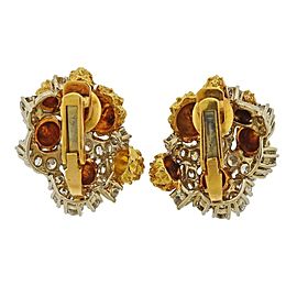 Van Cleef & Arpels 1960s Gold Diamond Earrings