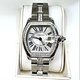 CARTIER ROADSTER Quartz Steel 1.1TCW Diamond Watch