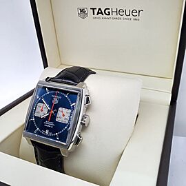 Tag Heuer Monaco Chronograph Automatic Leather Watch