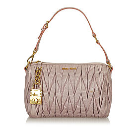 Miu Miu Matelasse Leather Handbag