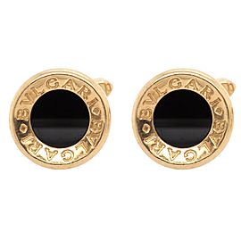 Bulgari 18 Karat Gold and Onyx Cufflinks