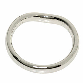 TIFFANY & Co 950 Platinum Curved banding Ring LXGQJ-448