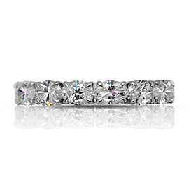 3 CARAT OVAL CUT DIAMOND ETERNITY BAND IN 18K WHITE GOLD 20 POINTER BY MIKE NEKTA