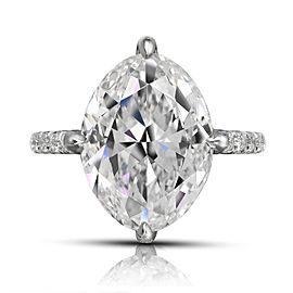 8 CARAT OVAL CUT E COLOR VS1 CLARITY DIAMOND ENGAGEMENT RING PLATINUM GIA CERTIFIED 7 CT E VS1 BY MIKE NEKTA