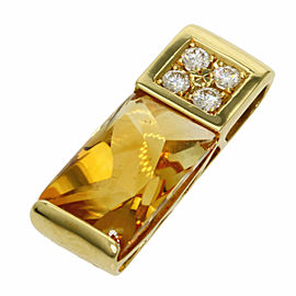 TASAKI 18K Yellow Gold Diamond top Pendant LXGQJ-791