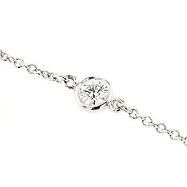 TIFFANY & Co 950 Platinum 1P Diamond Bracelet LXGBKT-750