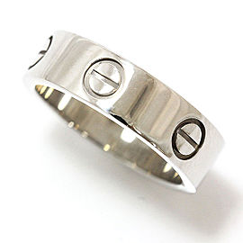 Cartier Love 18K White Gold Ring Size 5.75