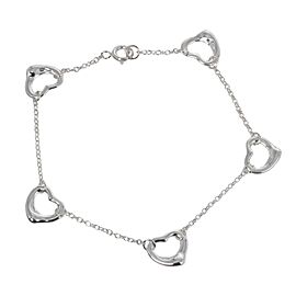 Tiffany & Co 925 Silver Open heart Bracelet LXNK-1089