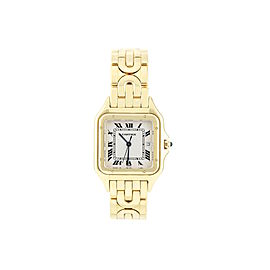 Cartier Men's Panthere Solid 18k Yellow Gold 29mm Watch