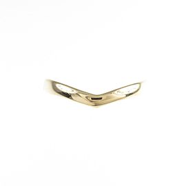 TIFFANY & Co 18K Yellow Gold V Band Ring LXGYMK-833