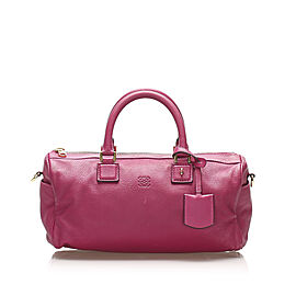 Loewe Anagram Leather Satchel