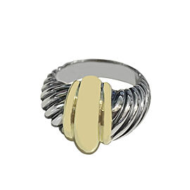 David Yurman Women's 14k Yellow Gold Sterling Silver Ring, size 7.5