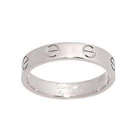 Cartier 18K White Gold Mini Love Ring US:6