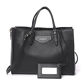 Balenciaga Grained Calfskin Plate Papier A6 Zip Around Tote 2way Bag 20bal111