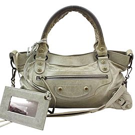 Balenciaga Pale The First 2way 869753 Green Leather Shoulder Bag