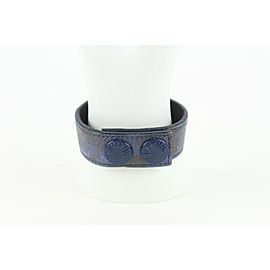 Bathing Ape BAPE Blue x Black Nigo Camo Snap Bracelet 15BP1103