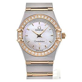 OMEGA Constellation Diamond Bezel SS K18YG Quartz Watch LXGJHW-744