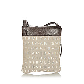 Bvlgari Logomania Canvas Crossbody Bag