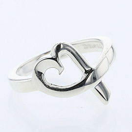 TIFFANY & Co 925 Silver Loving Heart Ring LXGBKT-171925 Silver Loving Heart Ring LXGBKT-171