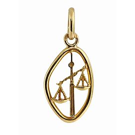 Boucheron 18K Yellow Gold Libra Zodiac Pendant