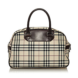 Burberry House Check Canvas Handbag