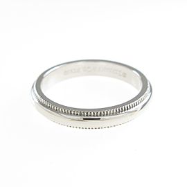 TIFFANY & Co 950 Platinum Mirugurein Ring LXGYMK-952