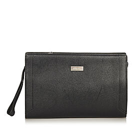 Burberry Leather Clutch Bag