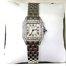 CARTIER PANTHERE Quartz 22mm Steel CW DIAMOND Watch