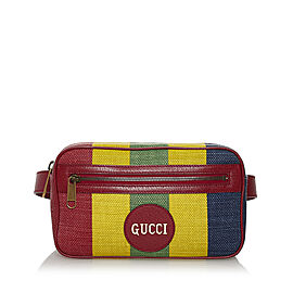 Gucci Baiadera Striped Canvas Belt Bag